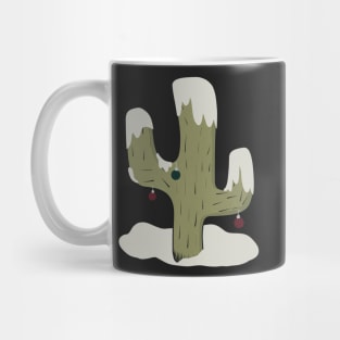 Holiday Snow capped Cactus Mug